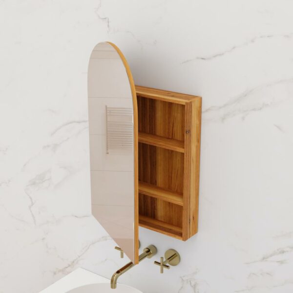 Arka Shaving Cabinet - Blackbutt - Image 2