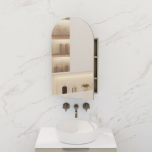 Arka Shaving Cabinet - Smoked Ash