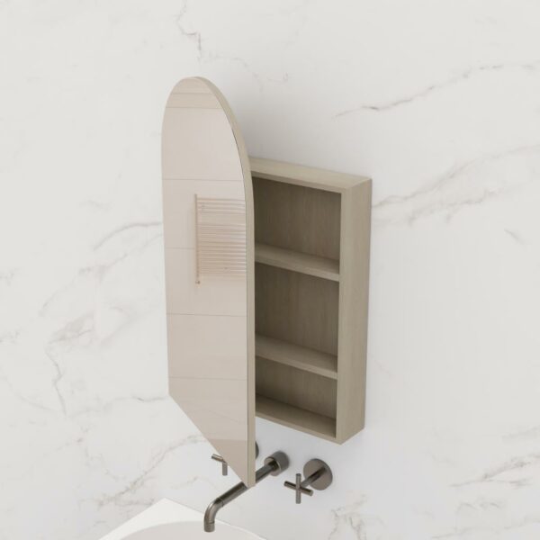 Arka Shaving Cabinet - Smoked Ash - Image 5