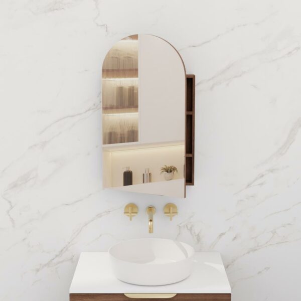 Arka Shaving Cabinet - Walnut - Image 5