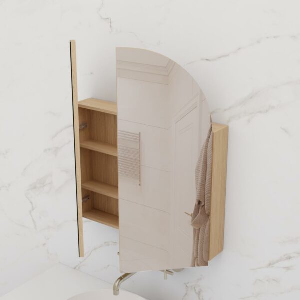 Arka Shaving Cabinet - Nordic Oak - Image 6