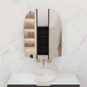 Arka Shaving Cabinet - Smoked Onyx