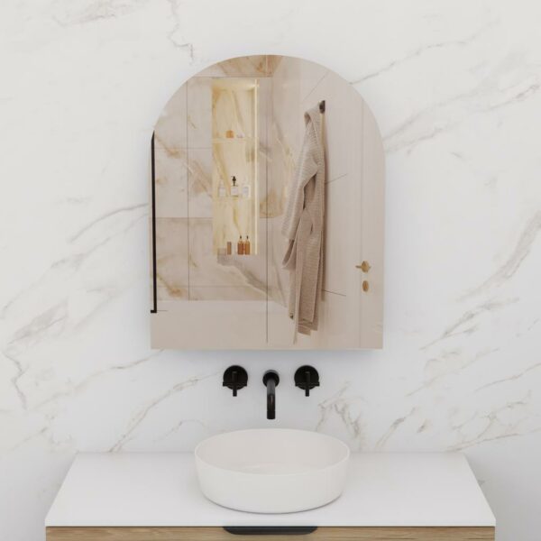 Arka Shaving Cabinet - Tuscan Oak - Image 2