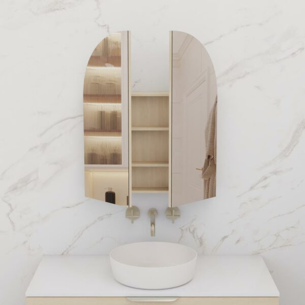 Arka Shaving Cabinet - Vero Oak - Image 5