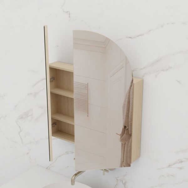 Arka Shaving Cabinet - Vero Oak - Image 6