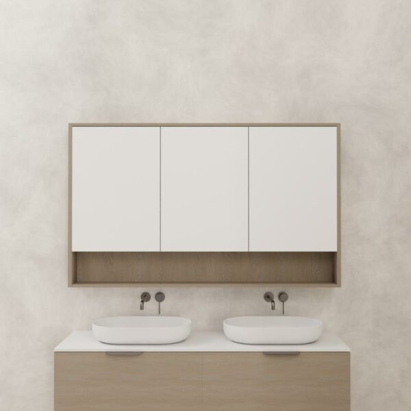 Carini Shaving Cabinet – Smoked Ash