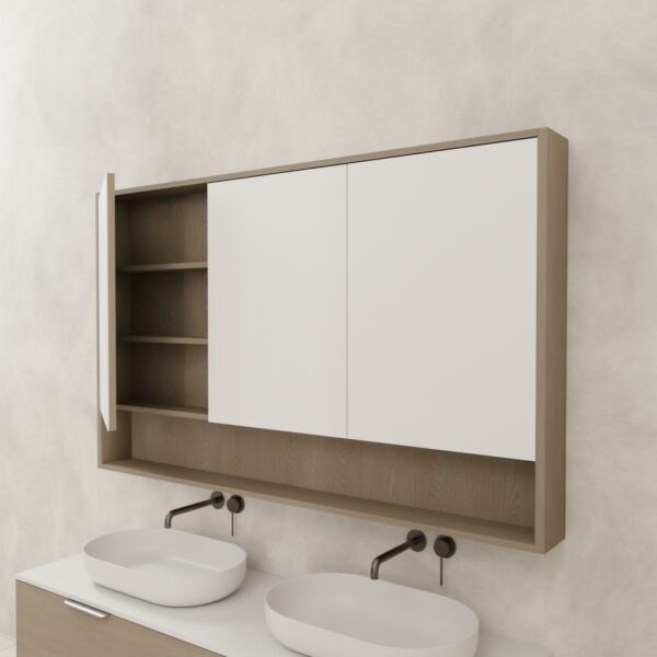 Carini Shaving Cabinet – Smoked Ash - Image 4