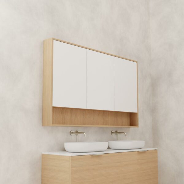 Carini Shaving Cabinet – Nordic Oak - Image 2