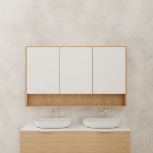 Carini Shaving Cabinet – Nordic Oak
