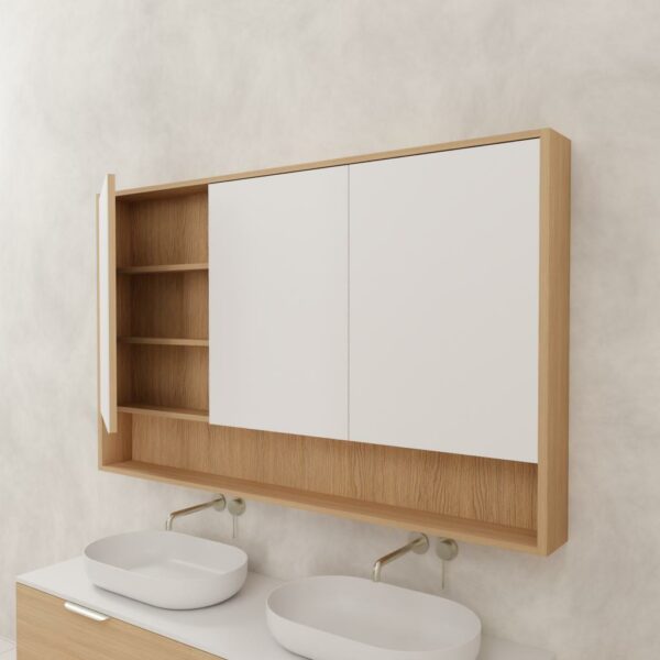 Carini Shaving Cabinet – Nordic Oak - Image 4
