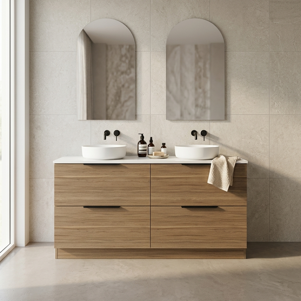 Celeste Duo Freestanding Bathroom Vanity - Image 5