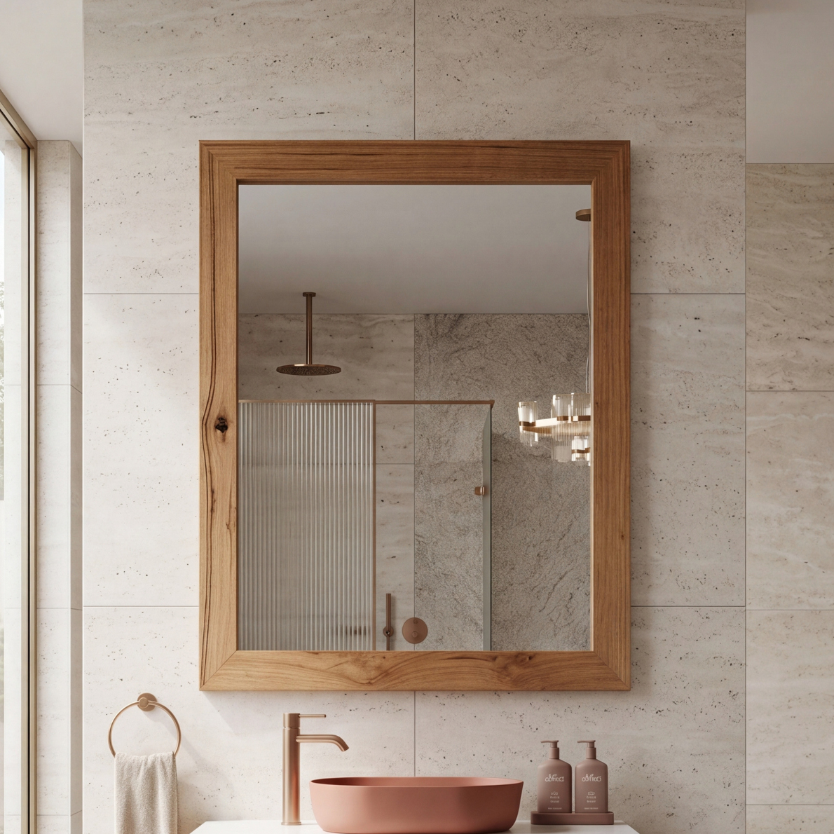 Kobe Timber Framed Mirror - Image 2